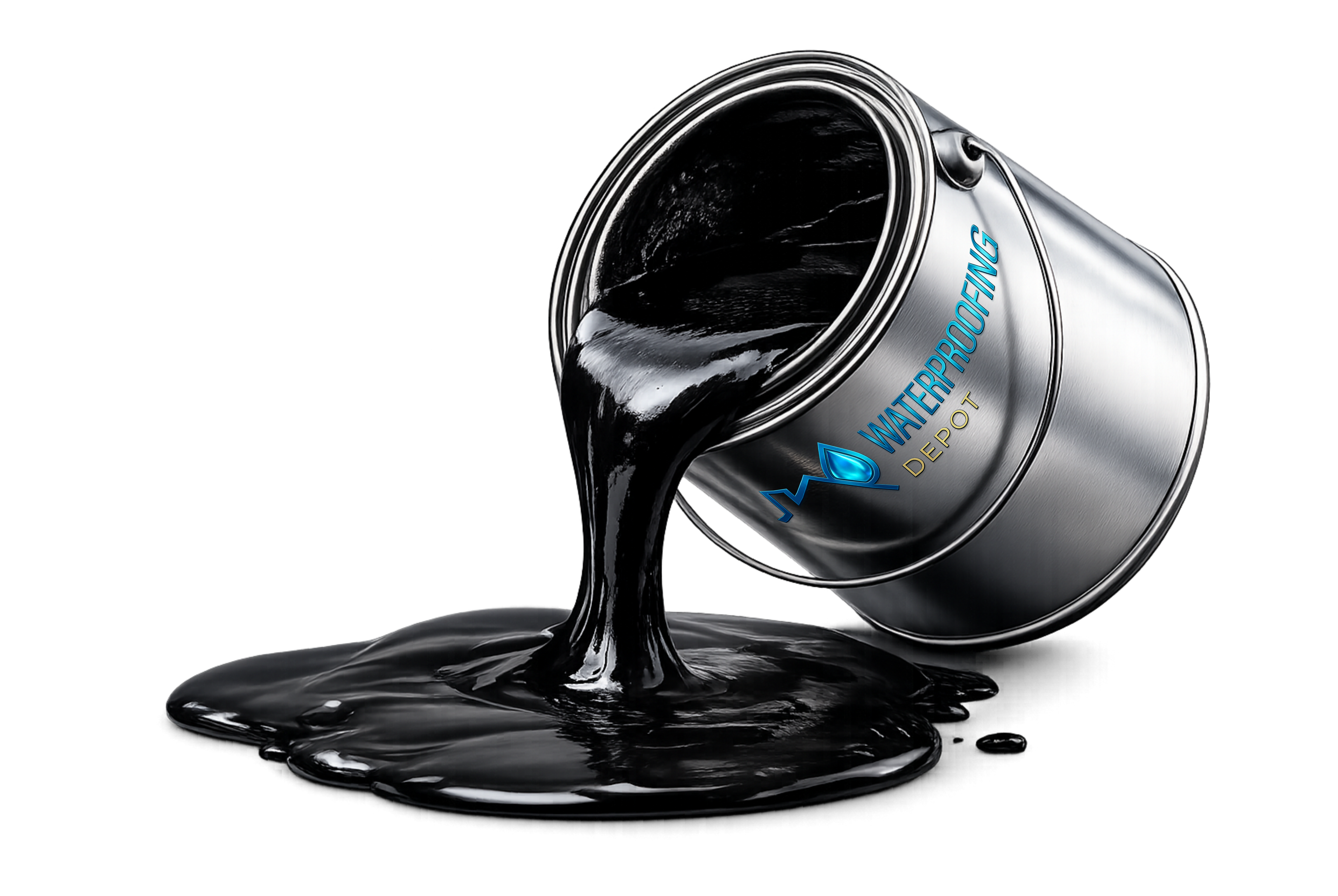 Liquid rubber coating can